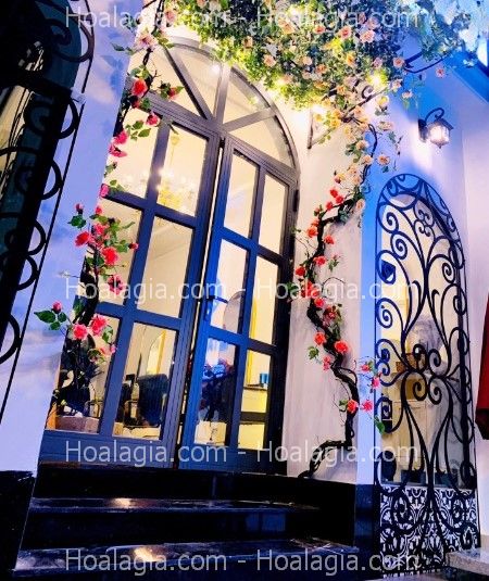 hoa hồng leo giả nha trang hoa hồng leo giả nha trang