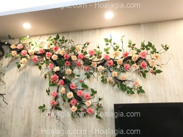 hoa hồng leo giả nha trang hoa hồng leo giả nha trang
