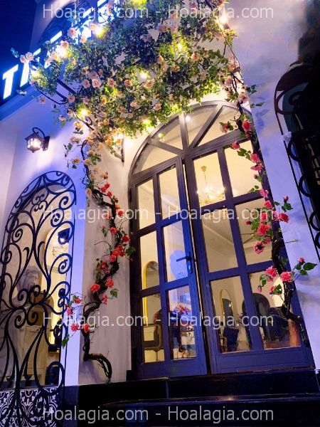 hoa hồng leo giả nha trang hoa hồng leo giả nha trang
