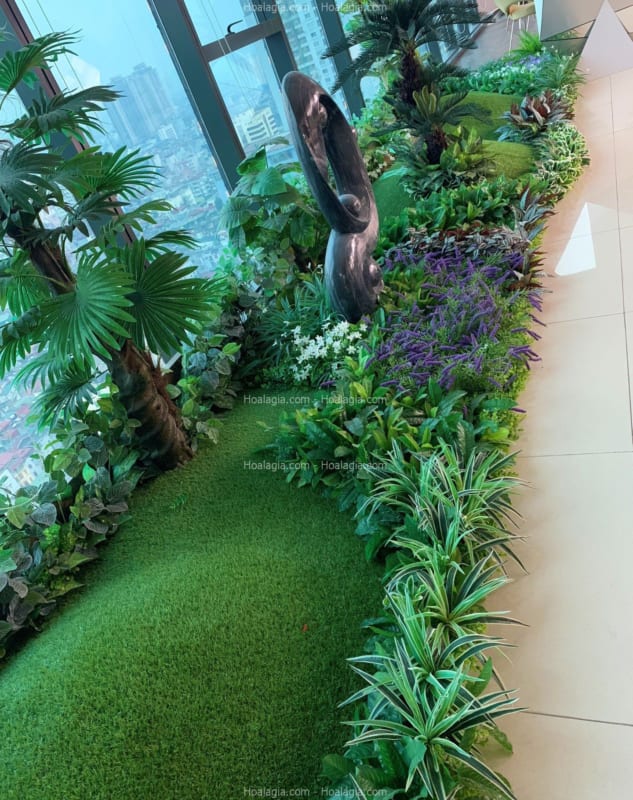 tiểu cảnh cây giả hcm