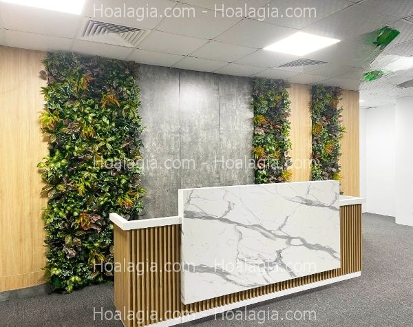 tường cây giả quận 8 hcm tường cây giả quận 8 hcm