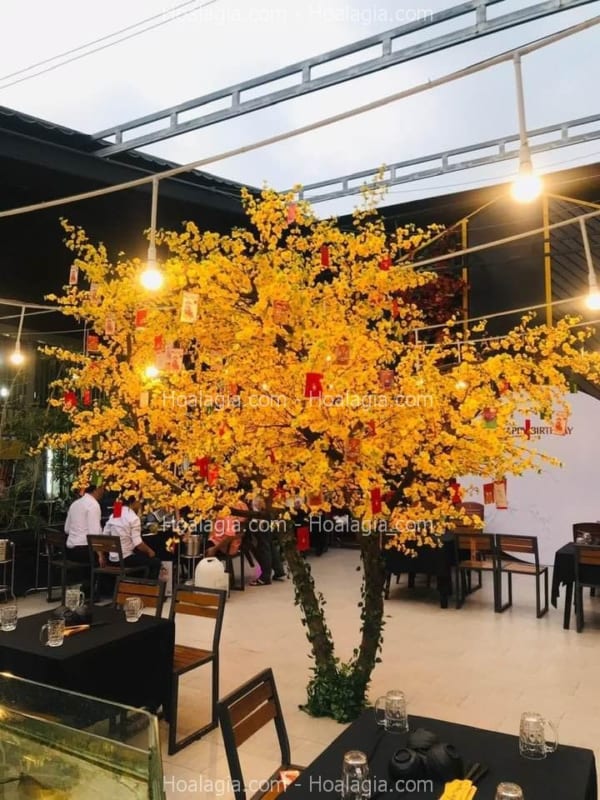cây mai giả decor