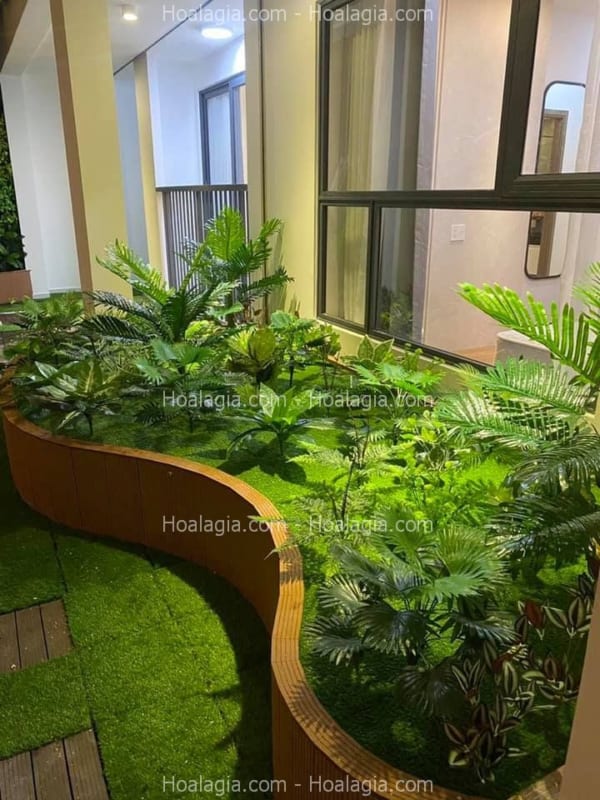 tiểu cảnh cây giả giá rẻ nha trang